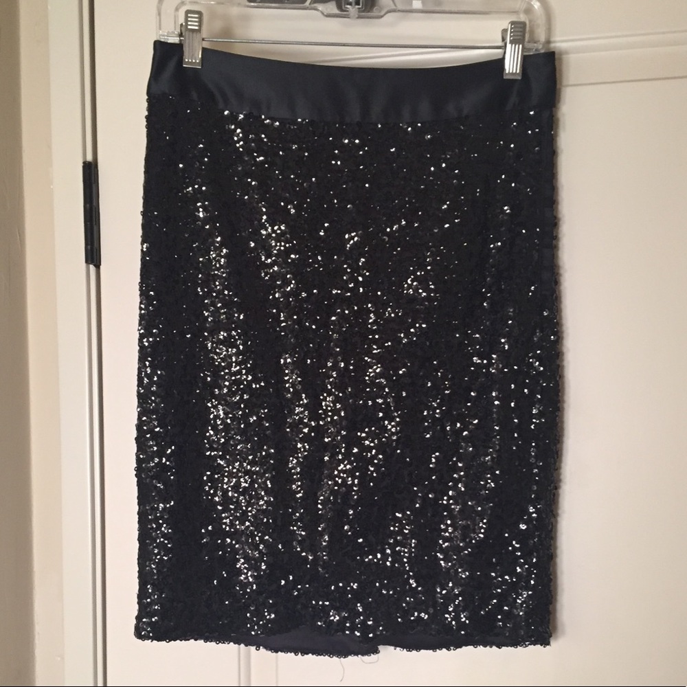 Limited black sequin skirt